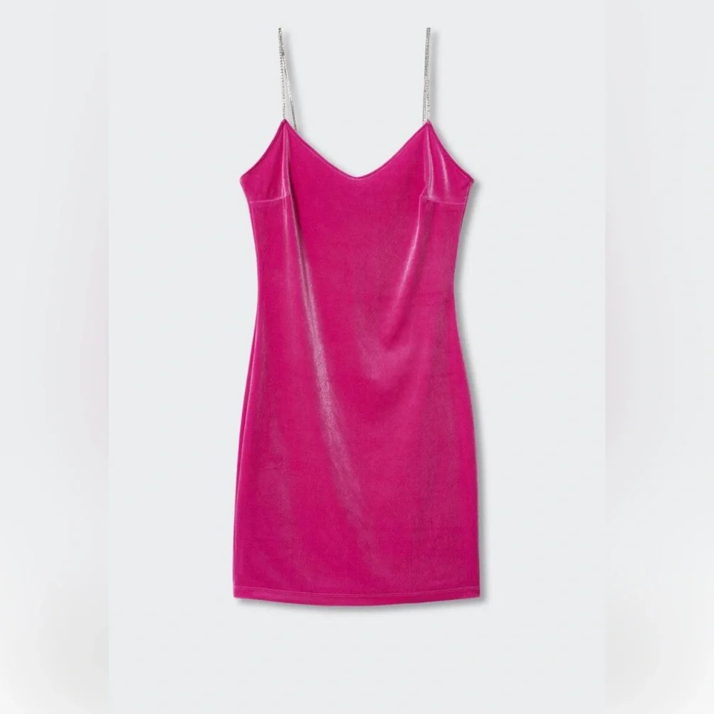 Rhinestones velvet dress - Picture 4 of 4